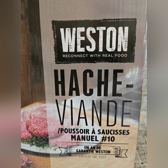 Weston #10 Meat Grinder Box Opened To Inspect - Picture 13 of 13